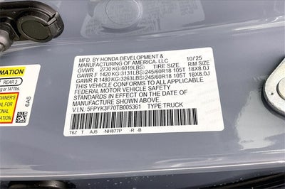 2026 Honda Ridgeline TrailSport+