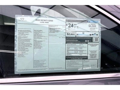 2026 INFINITI QX60 LUXE