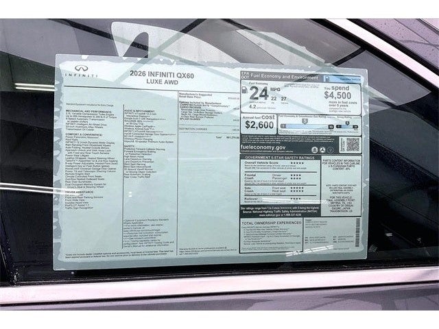 2026 INFINITI QX60 LUXE