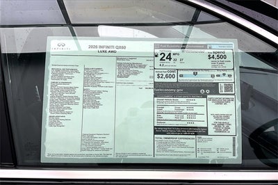 2026 INFINITI QX60 LUXE
