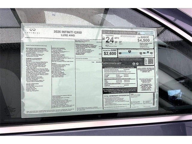 2026 INFINITI QX60 LUXE