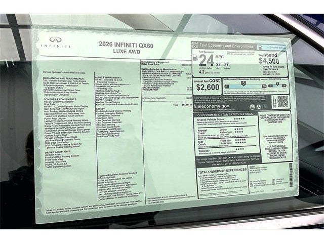 2026 INFINITI QX60 LUXE