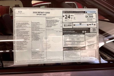 2026 INFINITI QX60 SPORT