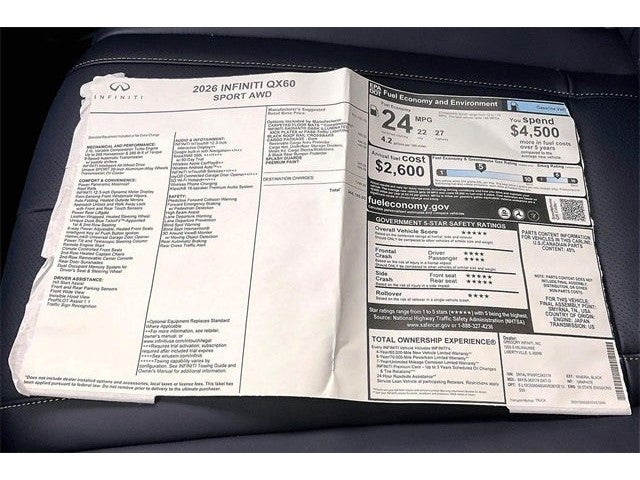 2026 INFINITI QX60 SPORT