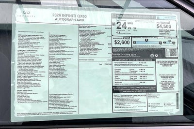 2026 INFINITI QX60 Autograph