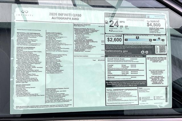 2026 INFINITI QX60 Autograph
