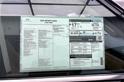 2026 INFINITI QX80 LUXE