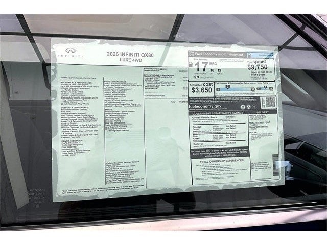 2026 INFINITI QX80 LUXE