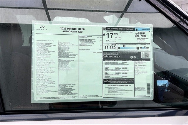 2026 INFINITI QX80 AUTOGRAPH