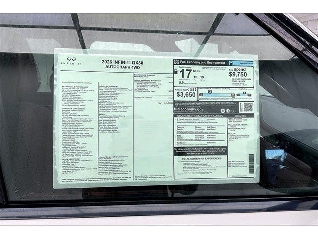 2026 INFINITI QX80 AUTOGRAPH