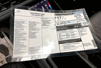 2026 INFINITI QX80 AUTOGRAPH