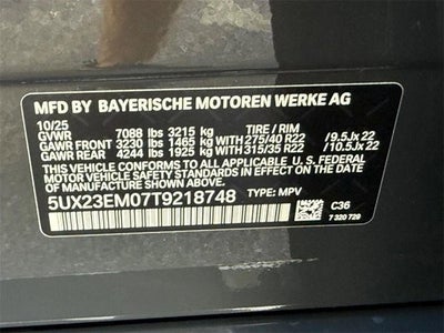 2026 BMW X7 xDrive40i