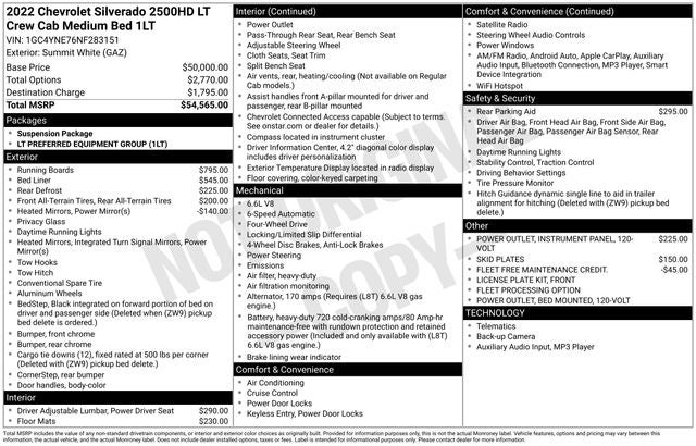 2022 Chevrolet Silverado 2500HD LT
