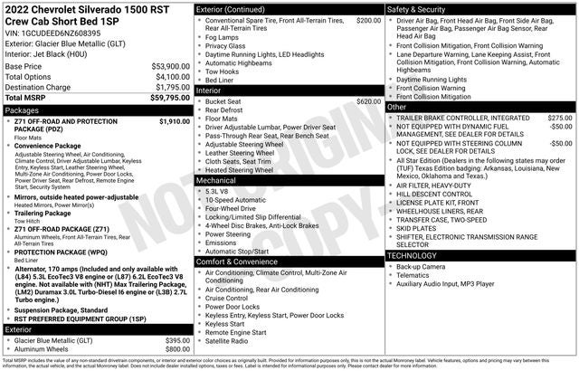 2022 Chevrolet Silverado 1500 RST