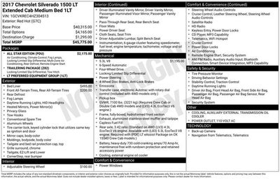 2017 Chevrolet Silverado 1500 LT LT1
