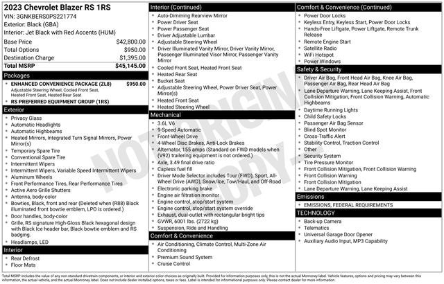 2023 Chevrolet Blazer RS