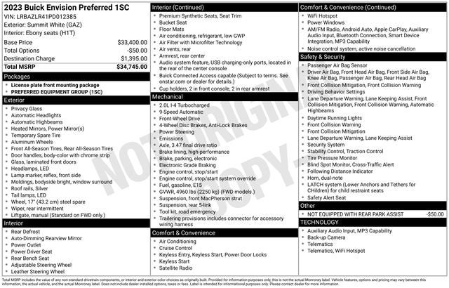 2023 Buick Envision Preferred