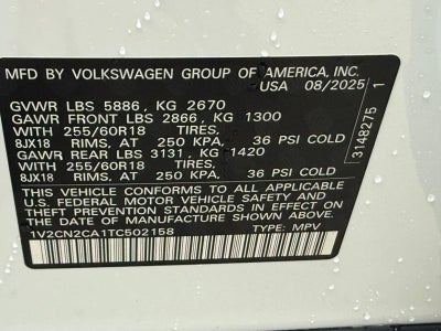 2026 Volkswagen Atlas 2.0T Peak Edition