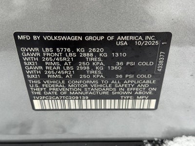 2026 Volkswagen Atlas Cross Sport 2.0T SEL Premium R-Line