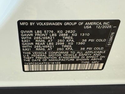 2026 Volkswagen Atlas Cross Sport 2.0T SEL Premium R-Line