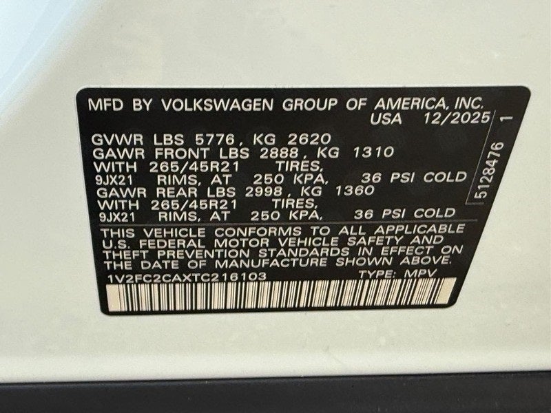 2026 Volkswagen Atlas Cross Sport 2.0T SEL Premium R-Line