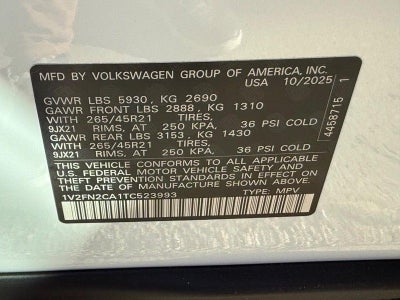 2026 Volkswagen Atlas 2.0T SEL Premium R-Line