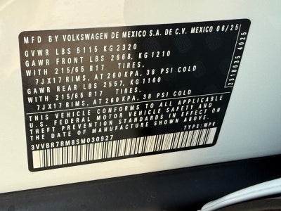 2025 Volkswagen Tiguan 2.0T S