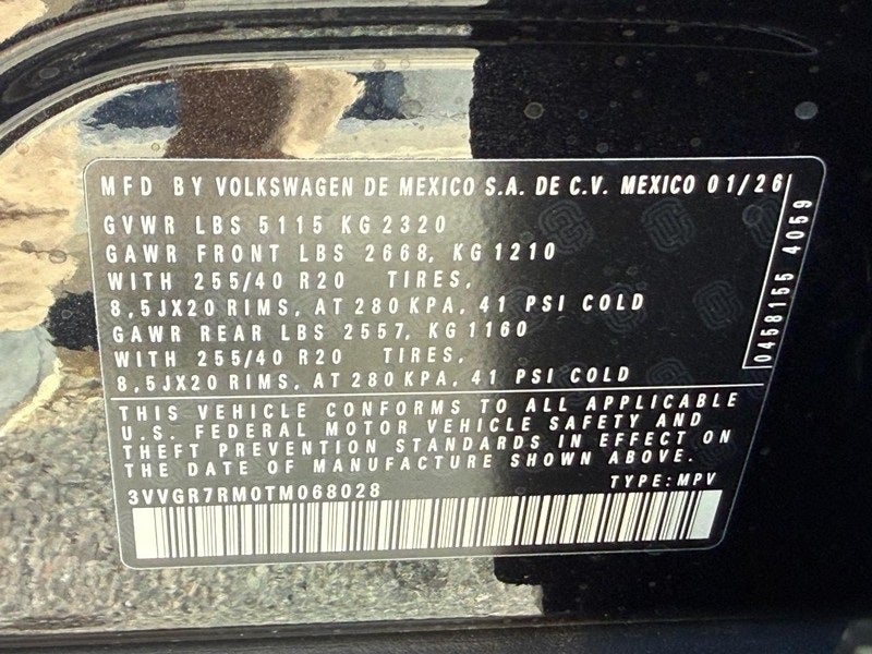 2026 Volkswagen Tiguan 2.0T SE R-Line Black