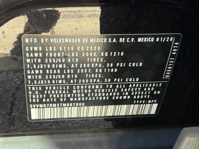 2026 Volkswagen Tiguan 2.0T SE