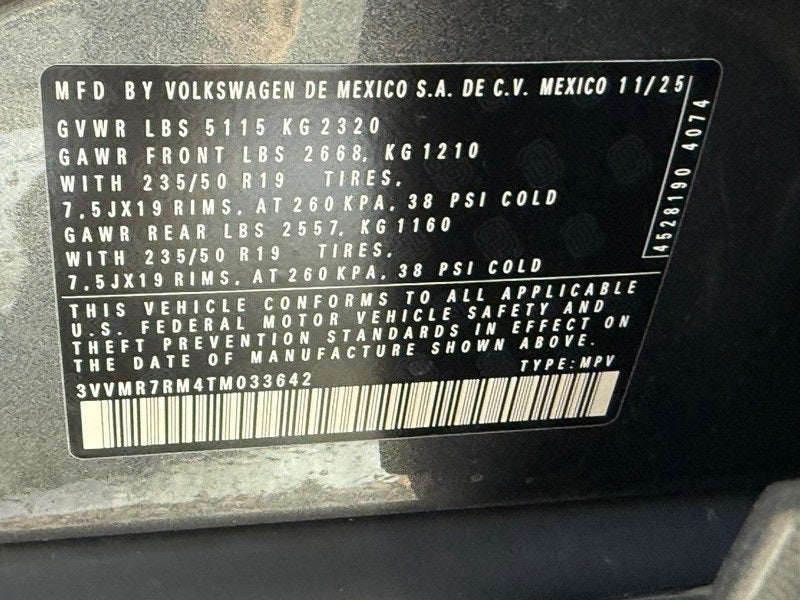 2026 Volkswagen Tiguan 2.0T SE