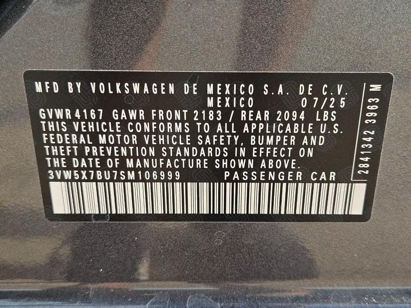 2025 Volkswagen Jetta 1.5T S