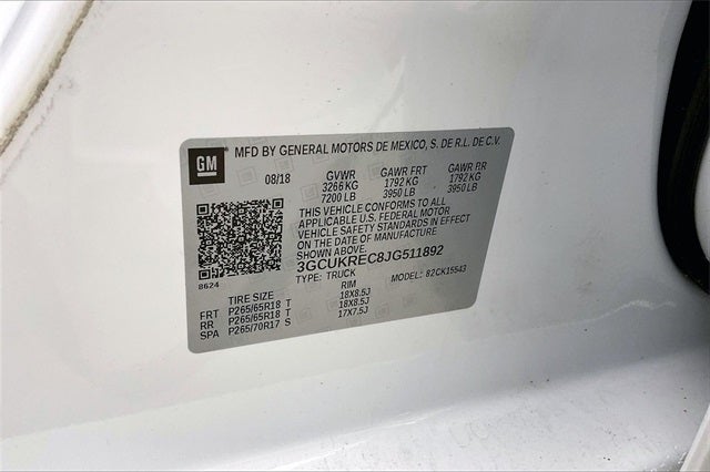 2018 Chevrolet Silverado 1500 LT LT2