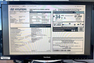 2026 Hyundai Santa Fe Hybrid Limited