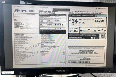 2026 Hyundai Santa Fe Hybrid Calligraphy