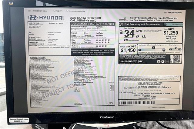 2026 Hyundai Santa Fe Hybrid Calligraphy