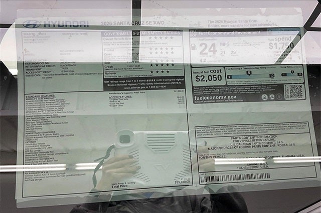 2026 Hyundai Santa Cruz SE AWD