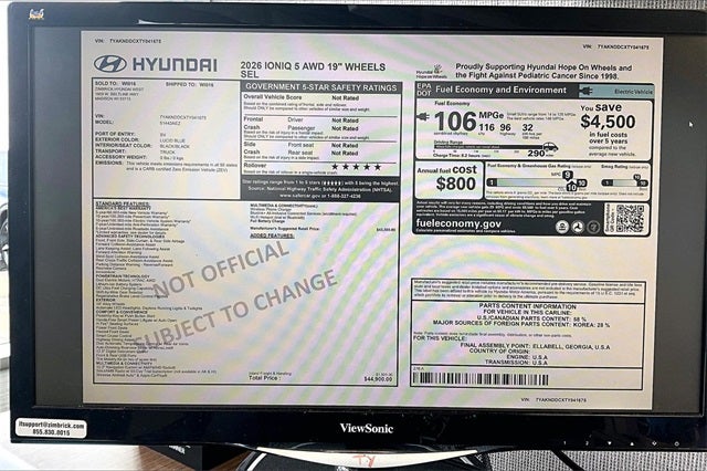 2026 Hyundai IONIQ 5 SEL