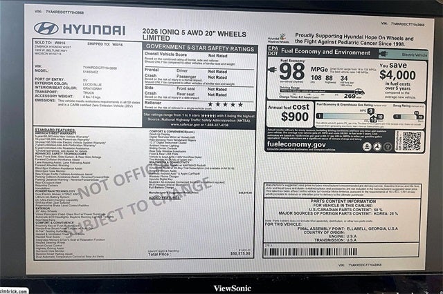 2026 Hyundai IONIQ 5 Limited