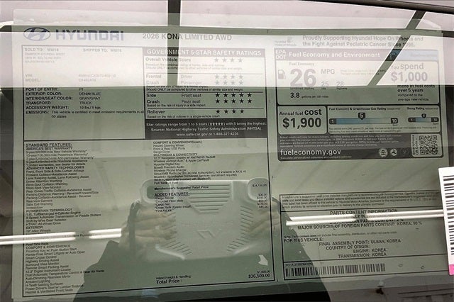 2026 Hyundai Kona Limited AWD