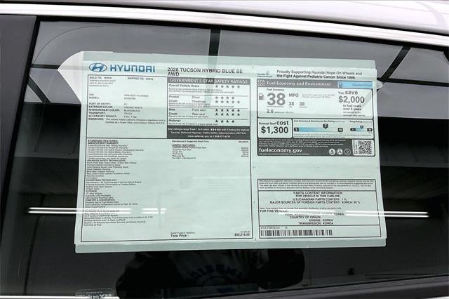 2026 Hyundai Tucson Hybrid Blue