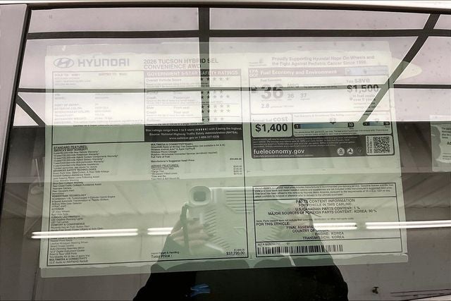 2026 Hyundai Tucson Hybrid SEL Convenience