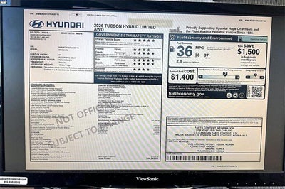 2026 Hyundai Tucson Hybrid Limited