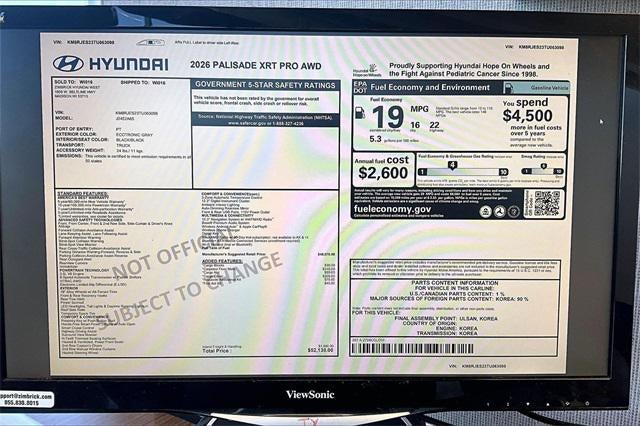 2026 Hyundai Palisade XRT Pro