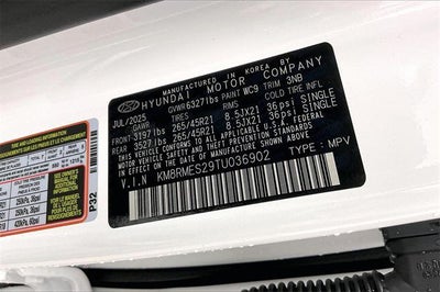 2026 Hyundai Palisade Calligraphy AWD