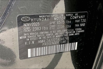 2026 Hyundai Sonata Hybrid Blue