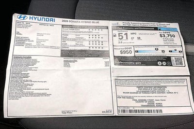 2026 Hyundai Sonata Hybrid Blue