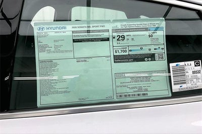 2026 Hyundai Sonata SEL Sport