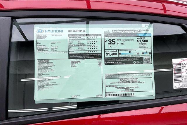 2026 Hyundai Elantra SE