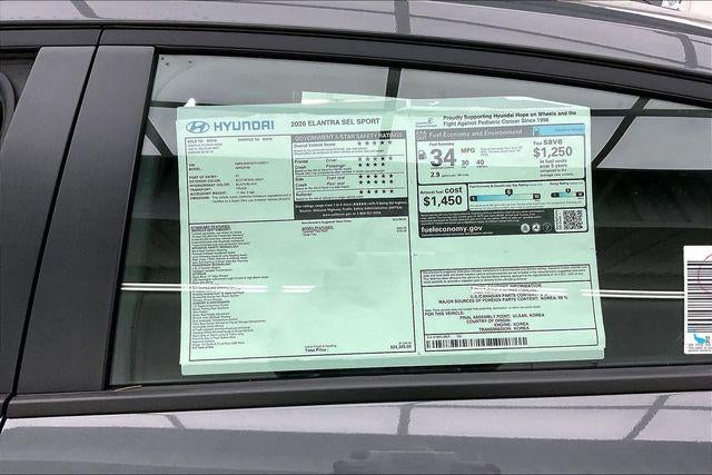 2026 Hyundai Elantra SEL Sport