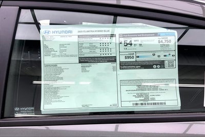 2025 Hyundai Elantra Hybrid Blue